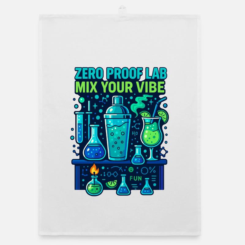 zero proof lab, mocktail chemie Organic Geschirrtuch