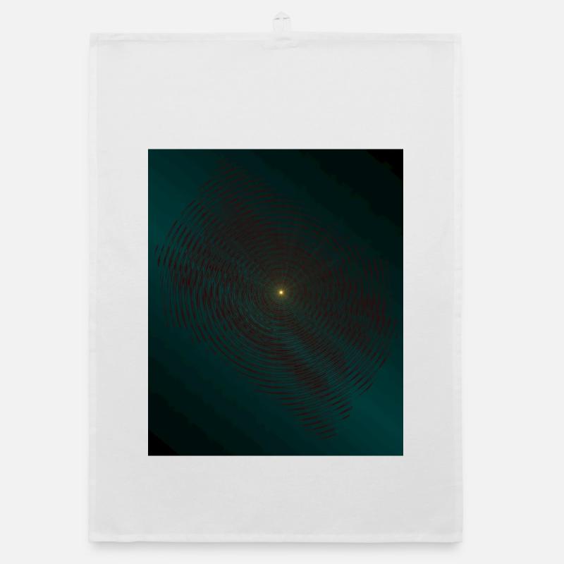 Spirale de lutte turquoise au centre Torchon bio