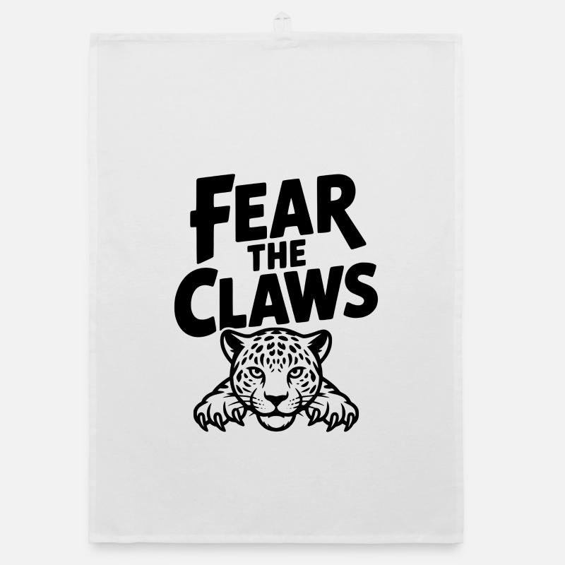 Fear the Claws Organic dish towel