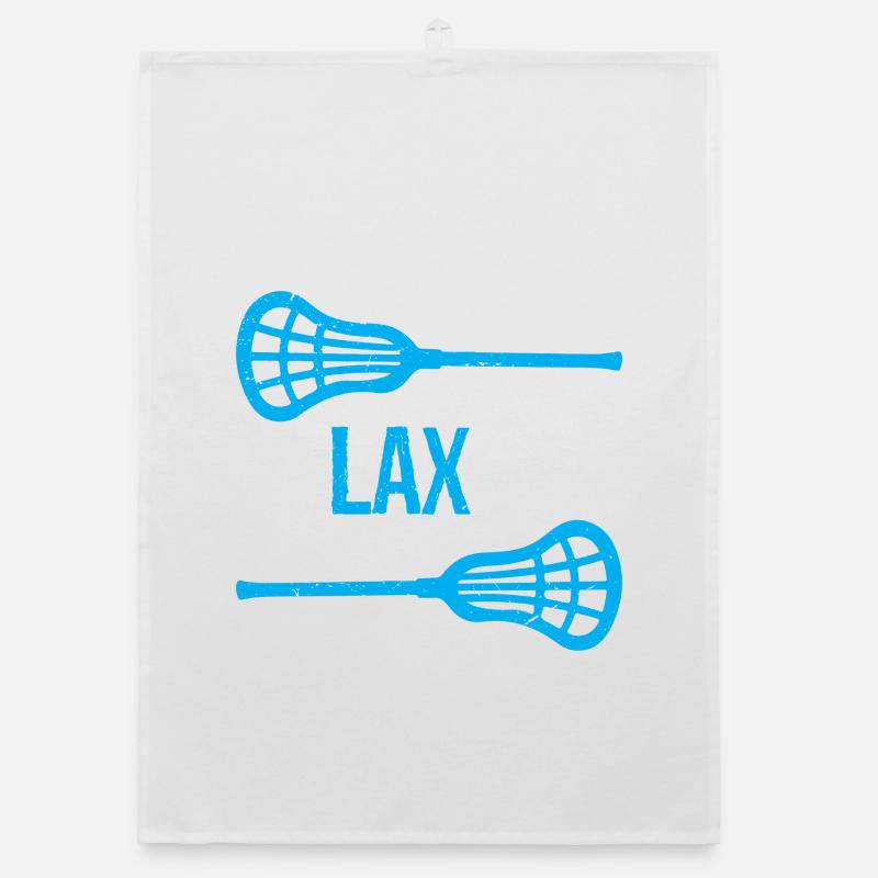 Relax Bro Lacrosse - Organic Geschirrtuch - Weiß