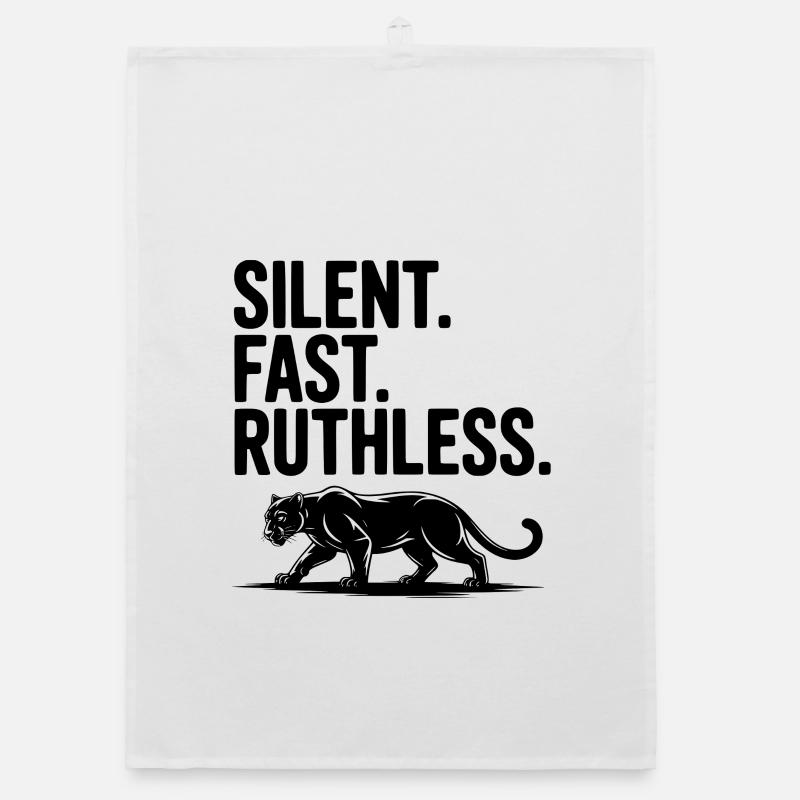 Silent. Fast. Ruthless. Organic dish towel