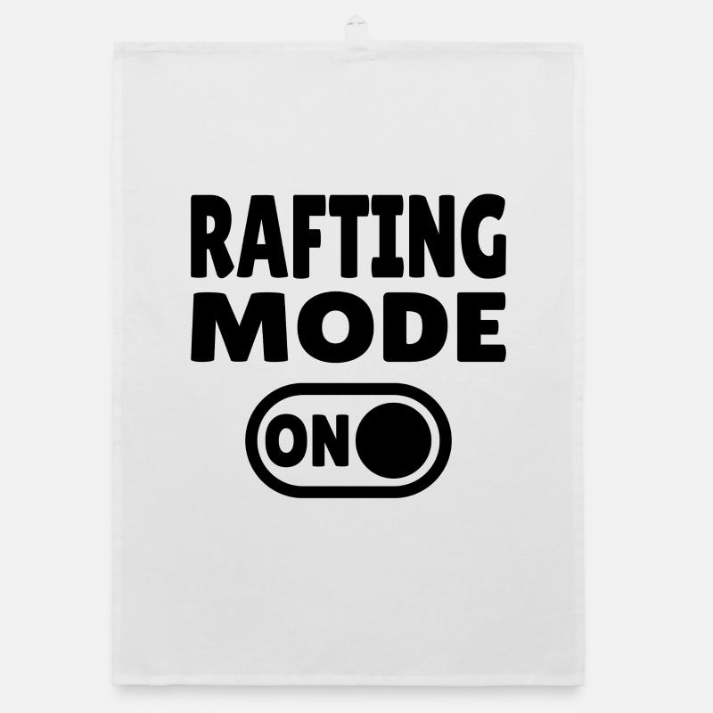 Mode rafting activé – Eaux vives en canot pneumatique Torchon bio