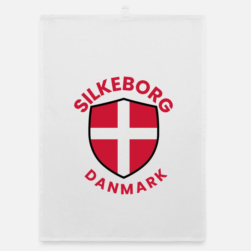 Silkeborg Denmark Shield Emblem Organic dish towel
