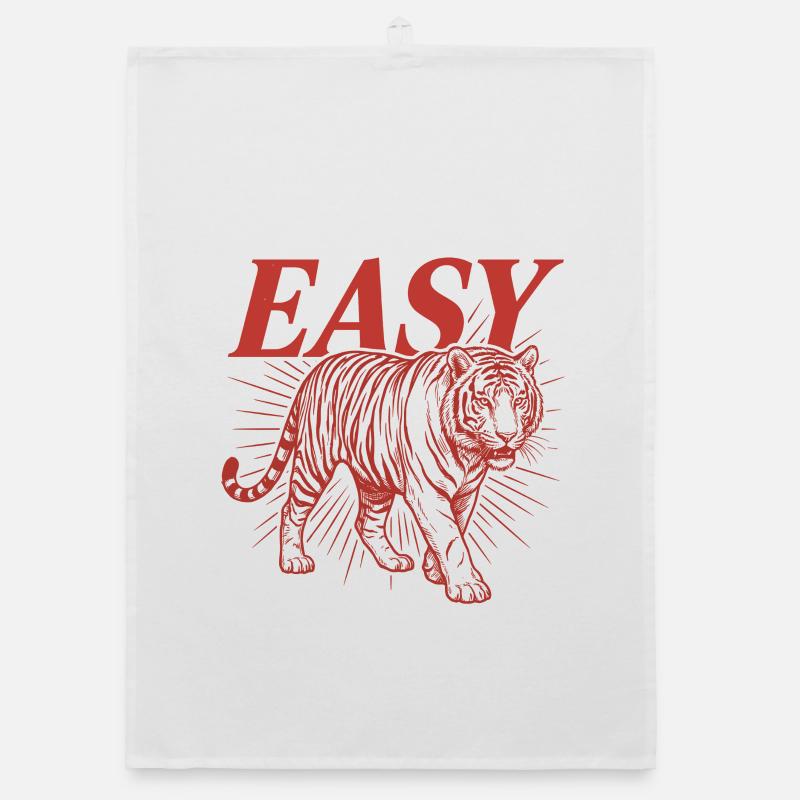 Graphique graphique vintage Easy Tiger Torchon bio