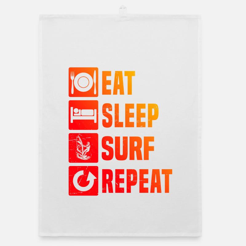 Windsurfing artwork for your outfit Organic dish towel