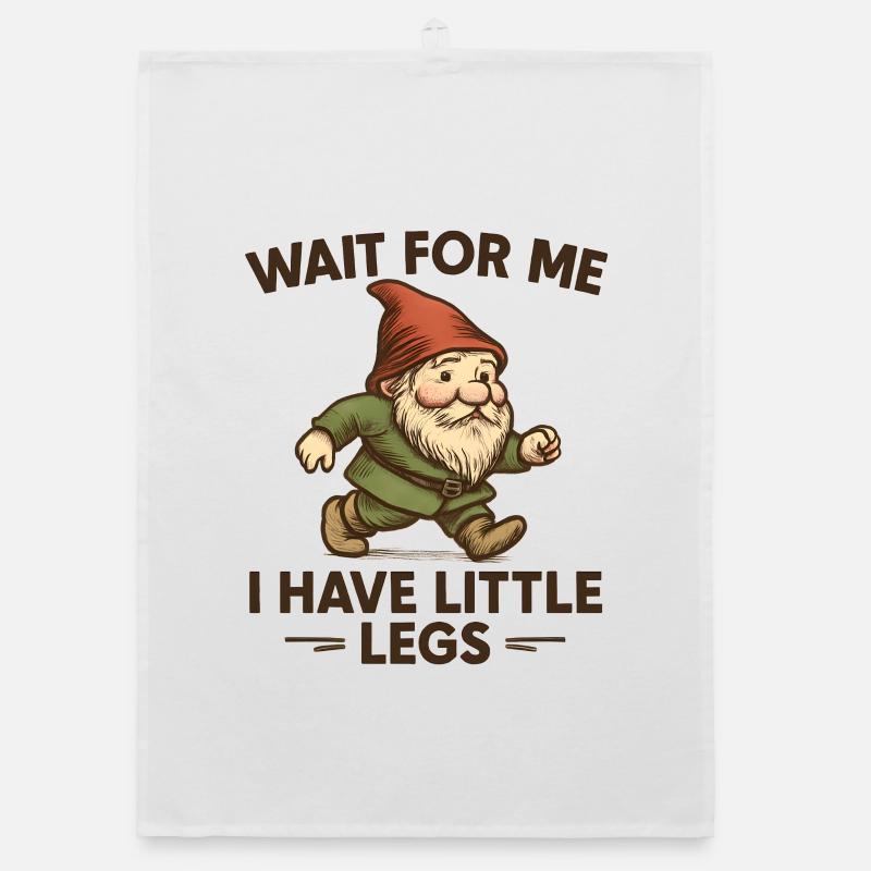 Dwarf Gnome Saying Humor Meme Funny Funny Organic dish towel