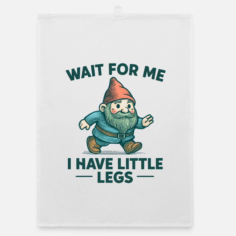 Dwarf Gnome Saying Humor Meme Funny Funny Organic dish towel