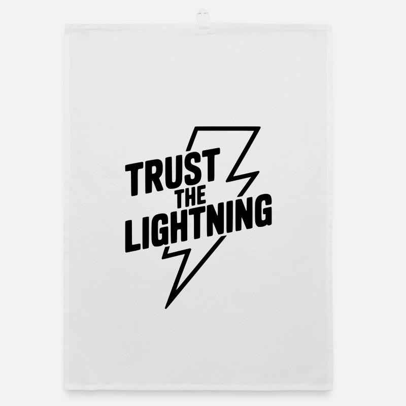 Trust the Lightning Organic dish towel