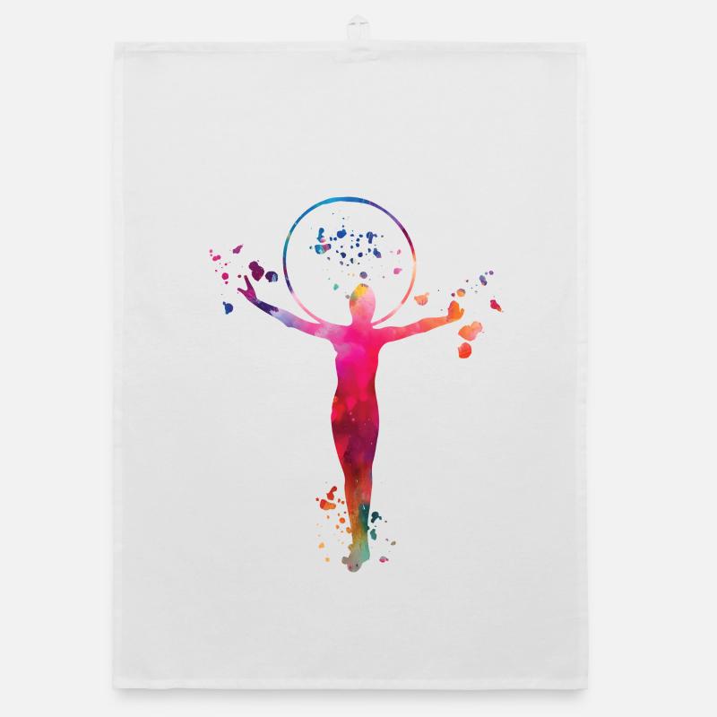 Gymnastics Hoops Rhythmic Gymnastics Organic dish towel