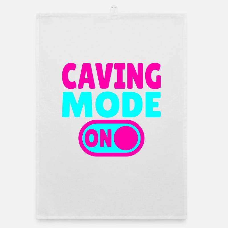 Caving Mode ON – Cave Adventure in the Dark Organic dish towel