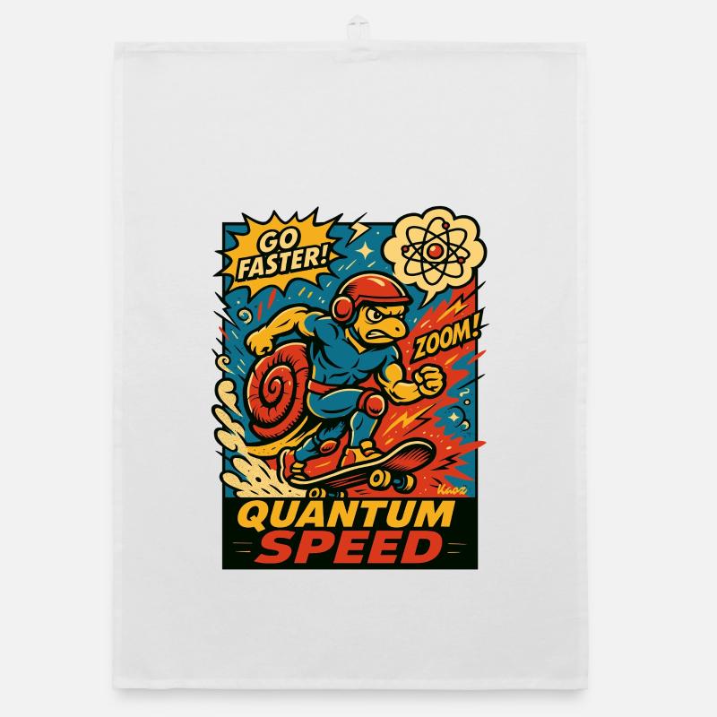 Quantum Speed Turtle Skateboard Torchon bio