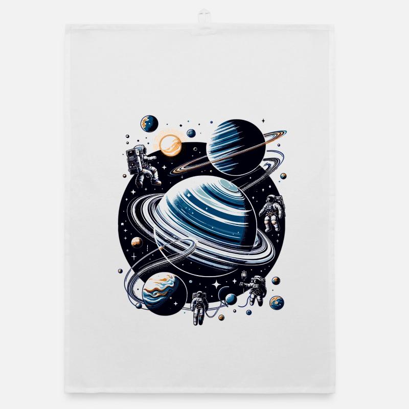 Ringed planet orbit: Astronauts Organic dish towel