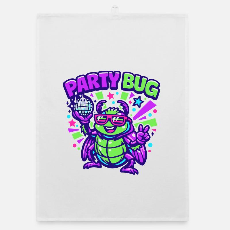 Party Bug  Organic Geschirrtuch