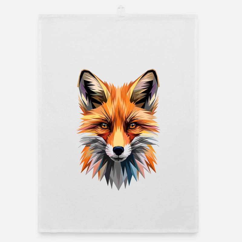 Fox Love Foxes Red Fox Vulpes Little Fox Organic dish towel
