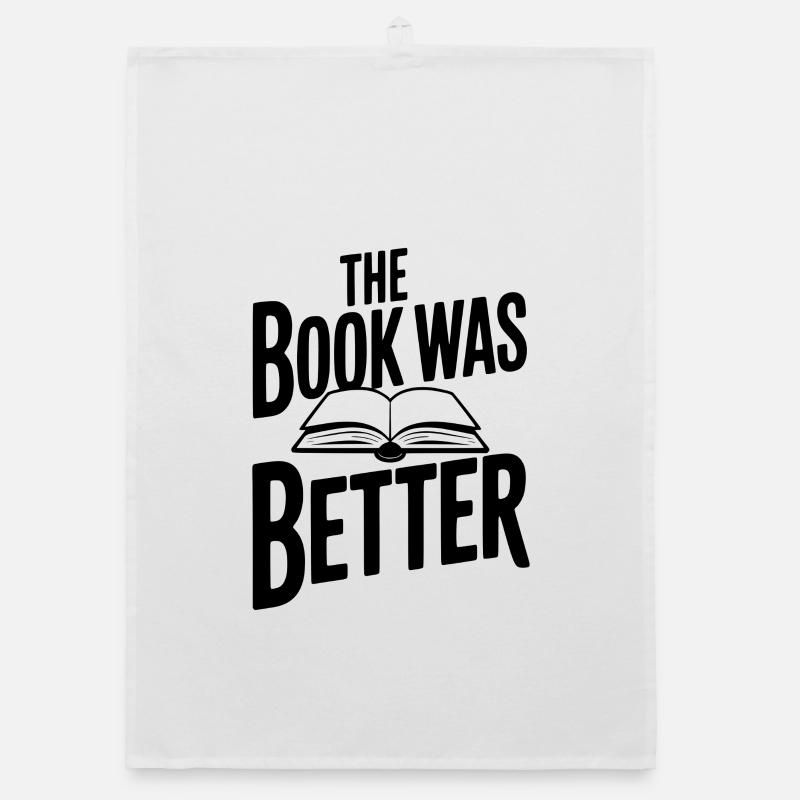Das Buch war besser Organic Geschirrtuch