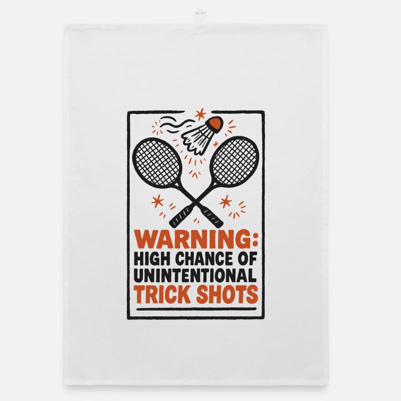 Tirs d’avertissement techniques | Humour du badminton Torchon bio