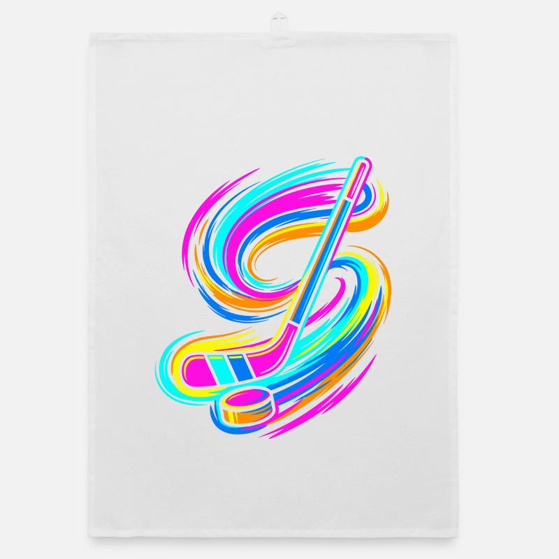 Eishockeyschläger Organic Geschirrtuch