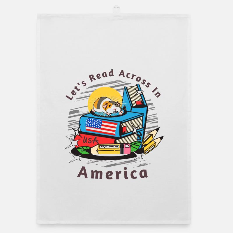 Lesen Sie Quer durch Amerika Hamster Organic Geschirrtuch