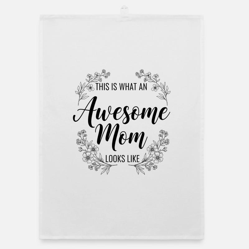 So Sieht Eine Tolle Mutter Aus Mama Geschenk Organic Geschirrtuch