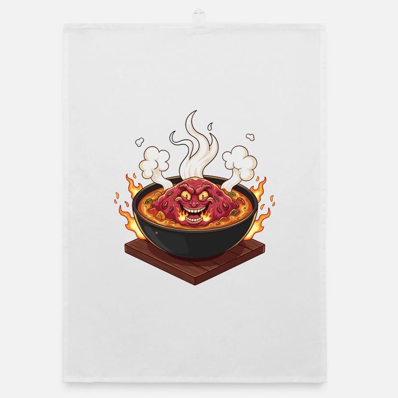 Sharp Demon Pot Organic dish towel