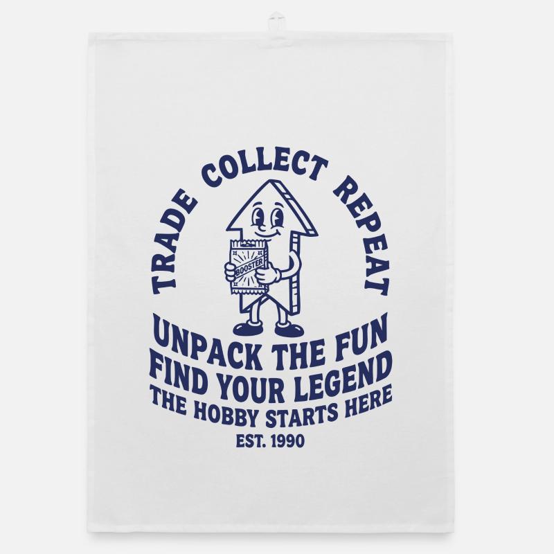 Échanges de cartes à collectionner Répéter Découvrir le plaisir Torchon bio