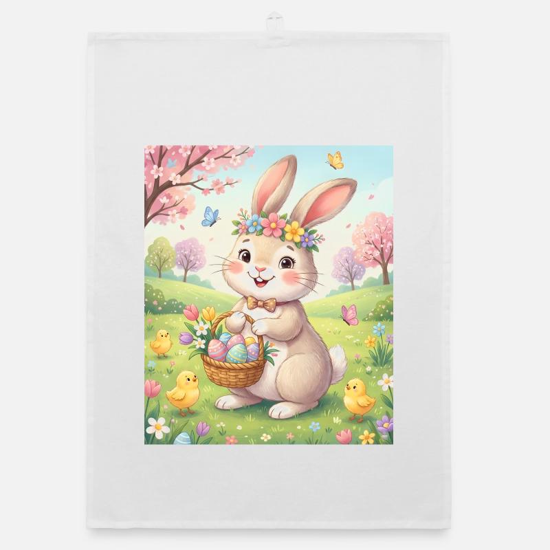 Lapin de Pâques Torchon bio