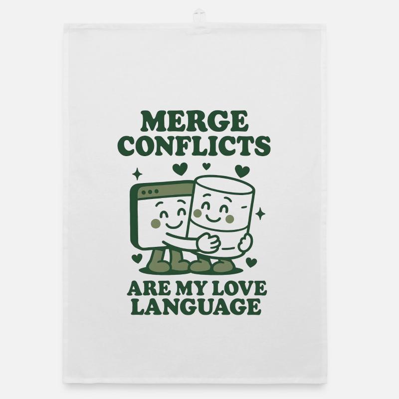 Merge-Konflikte sind meine Love Language | Git Organic Geschirrtuch