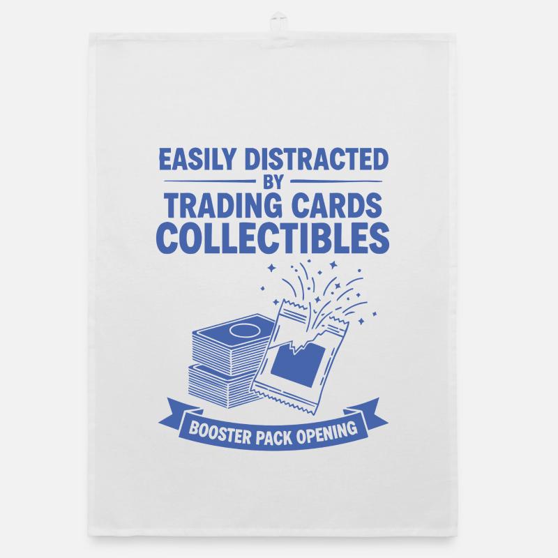 Facilement distrait par les objets à collectionner de cartes à collectionner Torchon bio