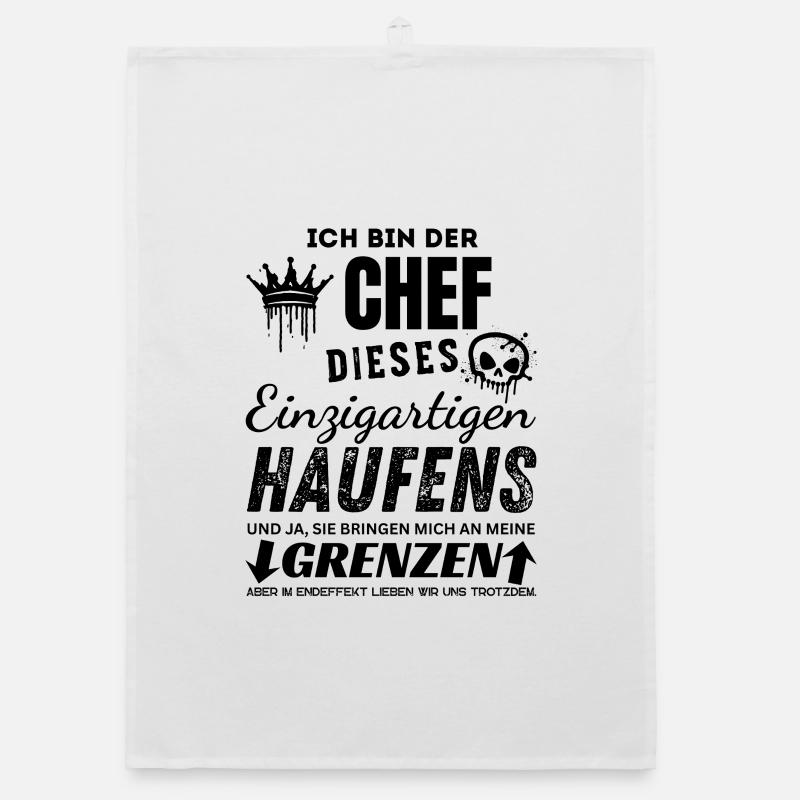 Chef des einzigartigen Haufens Chef Geschenk Torchon bio