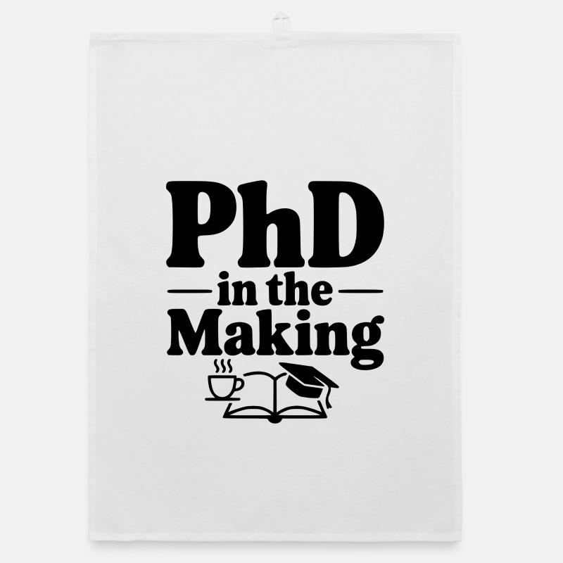 PhD in Entstehung Organic Geschirrtuch