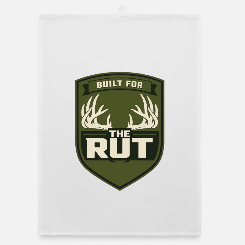 Chasseur à queue blanche Chasse au cerf Torchon bio