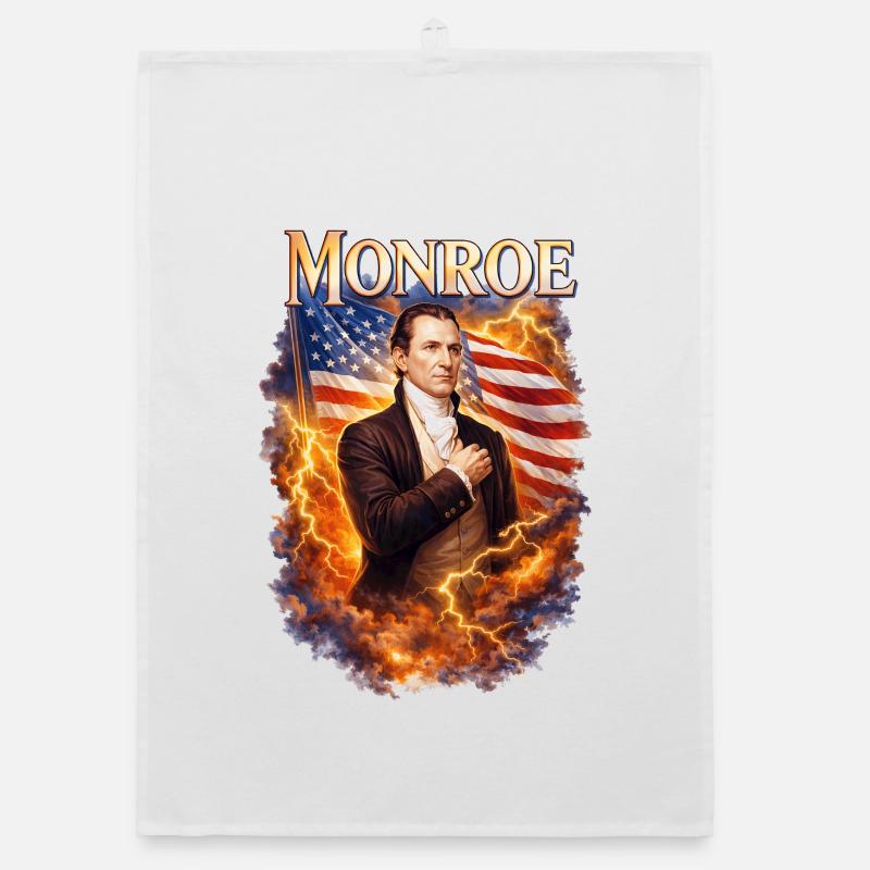 Tempesta Patriottica di Monroe Strofinaccio da cucina ecologico