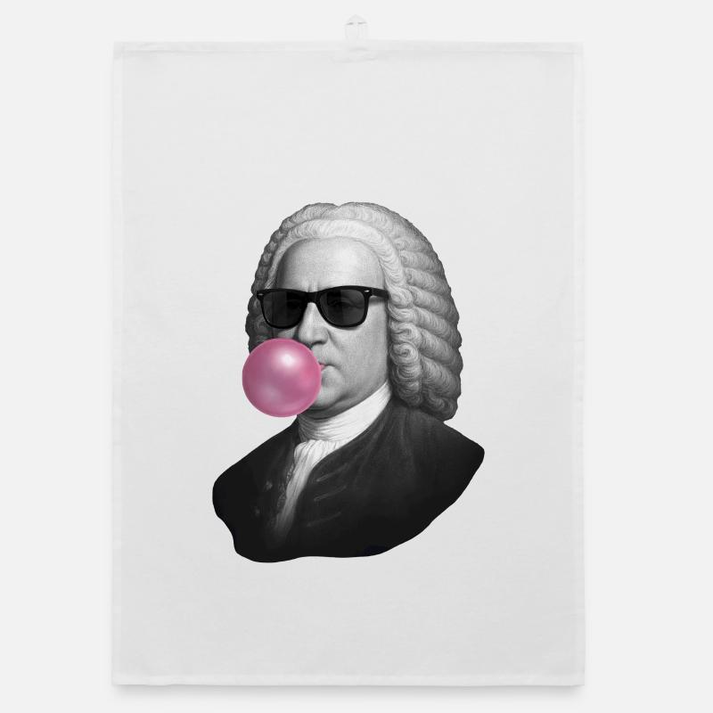 Baroque Pop with Bubblegum Organic dish towel