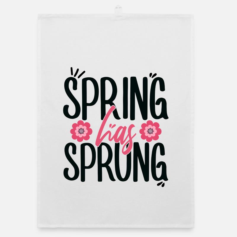 Spring Has Sprung Pagan Spring March Equinox Organic dish towel