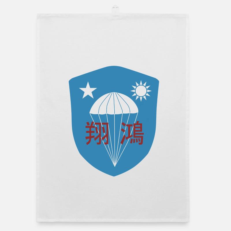 WWII: Chinese OSS Commando Paratrooper Patch Organic dish towel