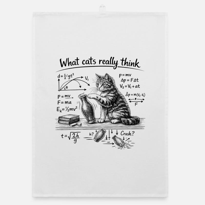 Cat, Physics, What cats really think Organic dish towel