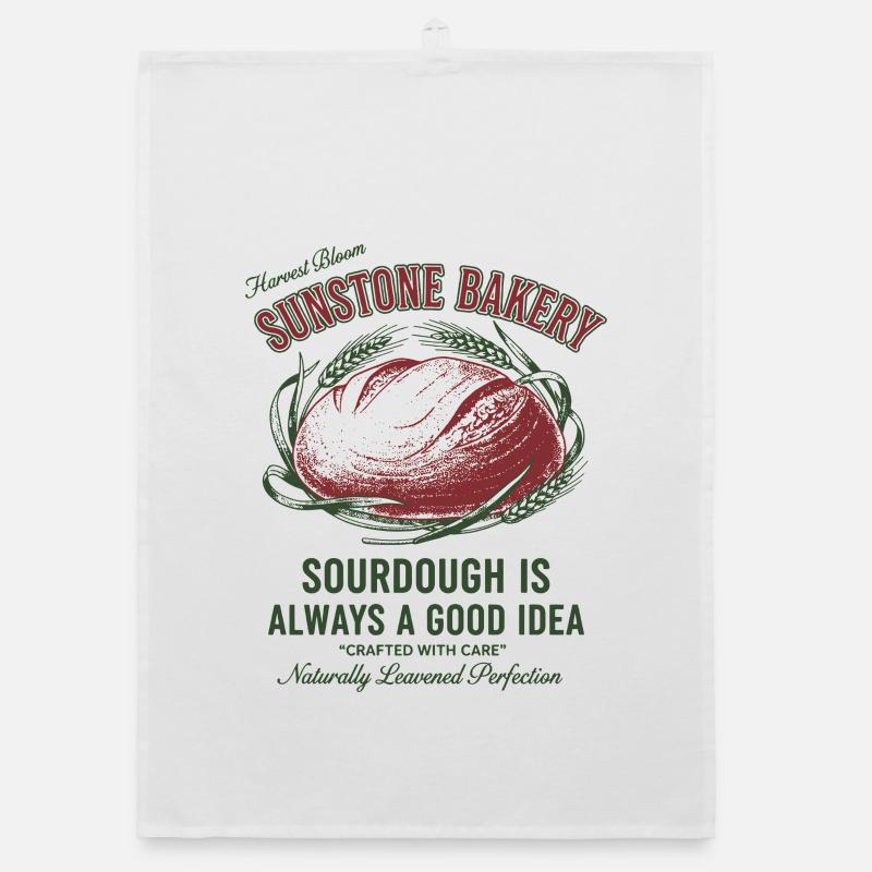 Sourdough Bread Baking Baker Sunstone Bakery Organic Geschirrtuch
