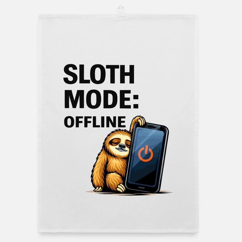 Sloth Mode Offline Organic dish towel