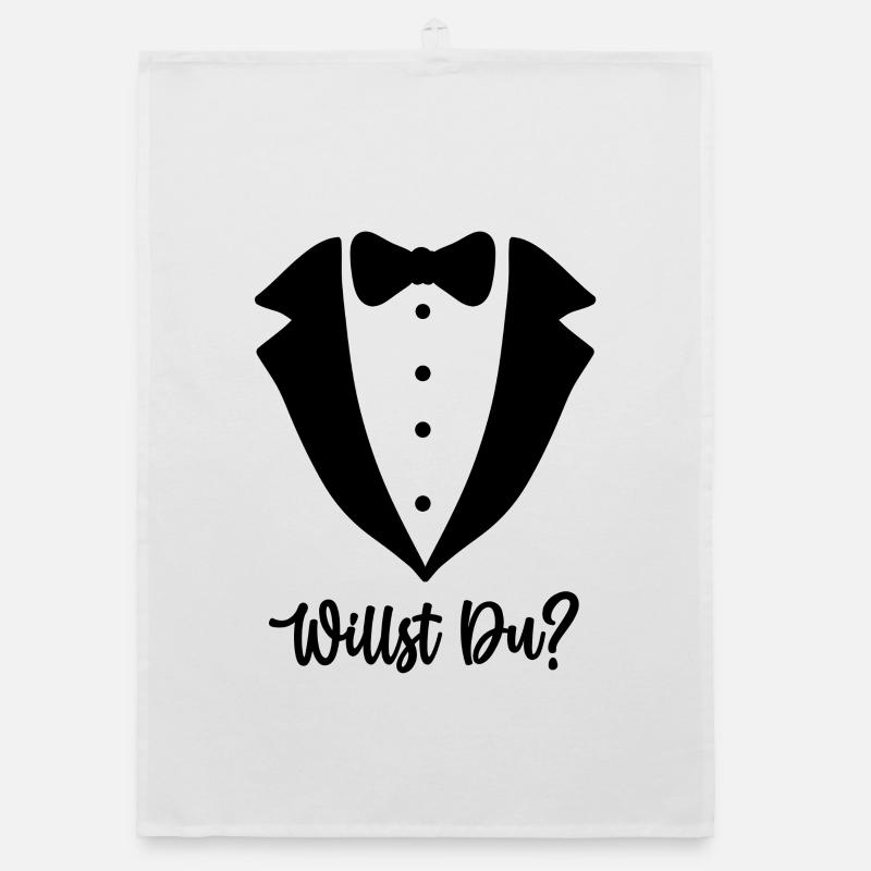 PROPOSEZ-VOUS une demande en mariage mariage Torchon bio