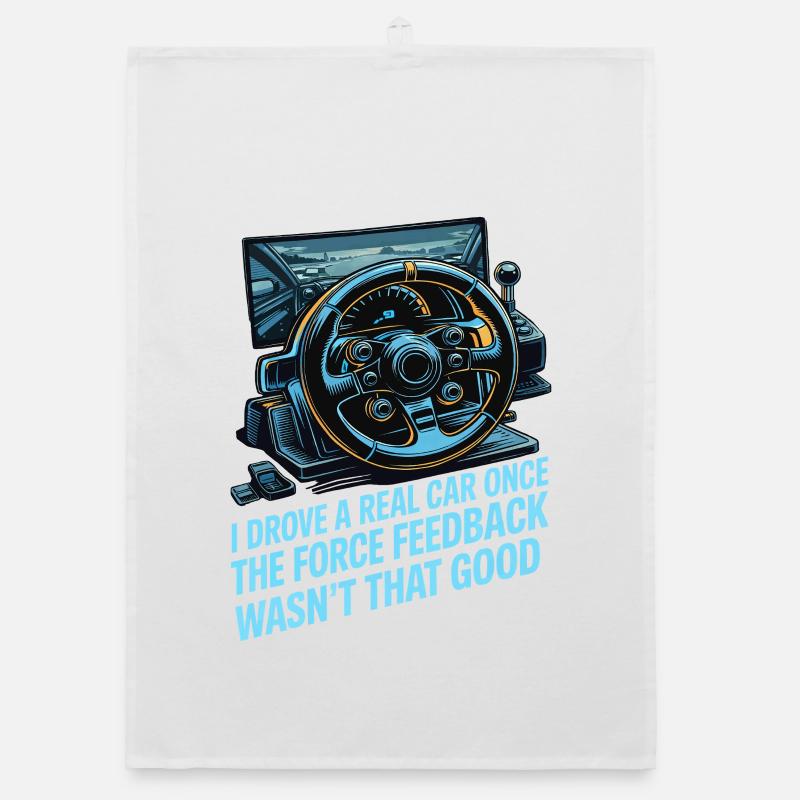 Ich bin einmal ein echtes Auto gefahren, das Force Organic Geschirrtuch