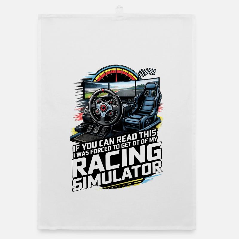 Racing Simulator Organic dish towel
