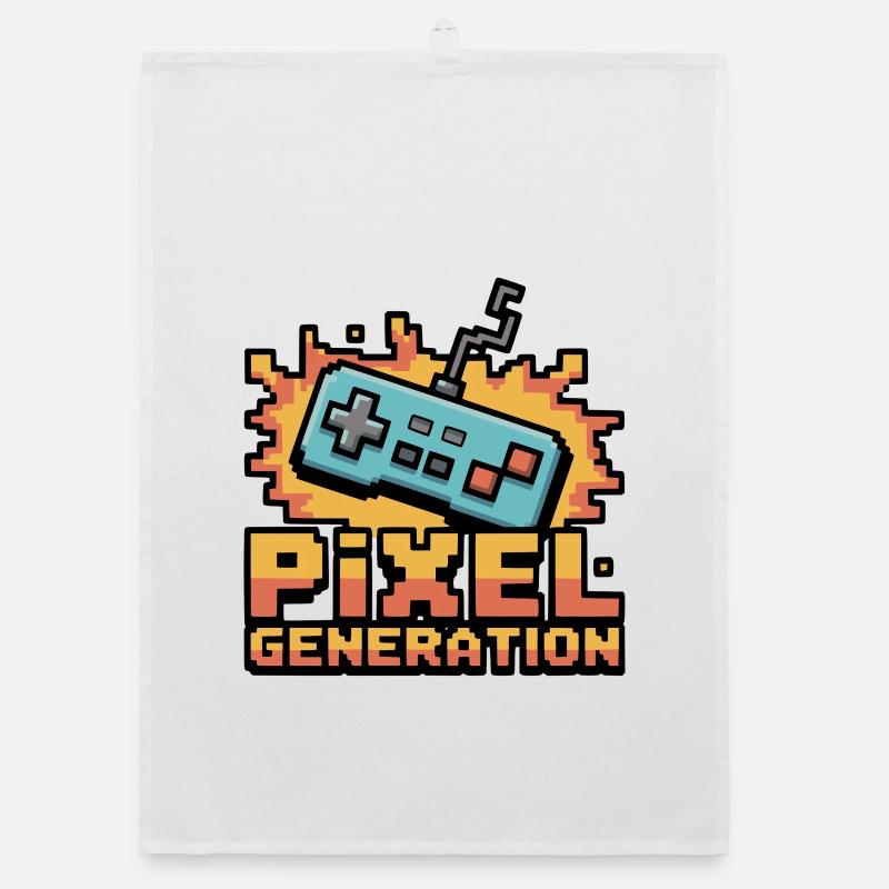 Pixel Generation Konsole Organic Geschirrtuch