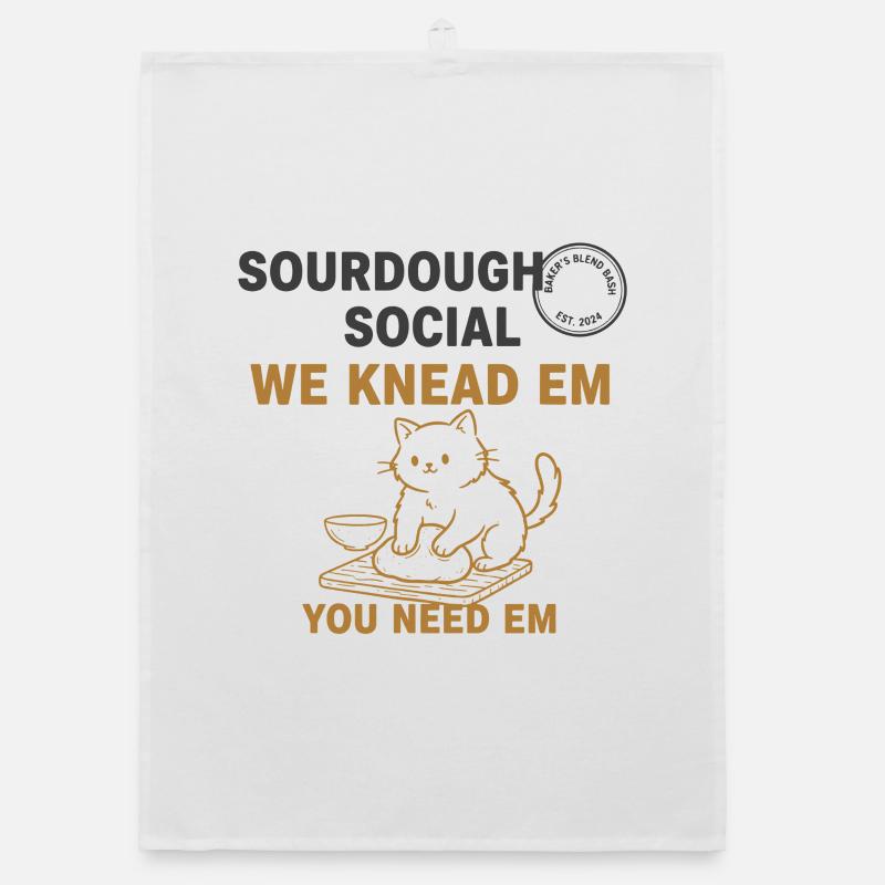 Sourdough Bread Baking Baker Bread Making Organic dish towel