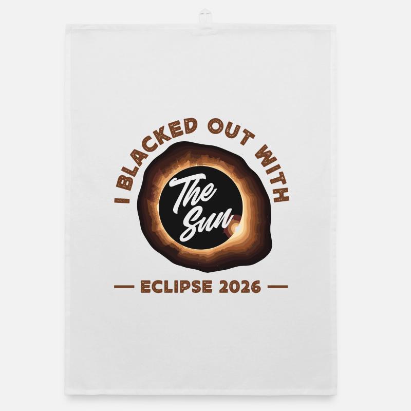 Solar eclipse 2026, August 12 Organic dish towel