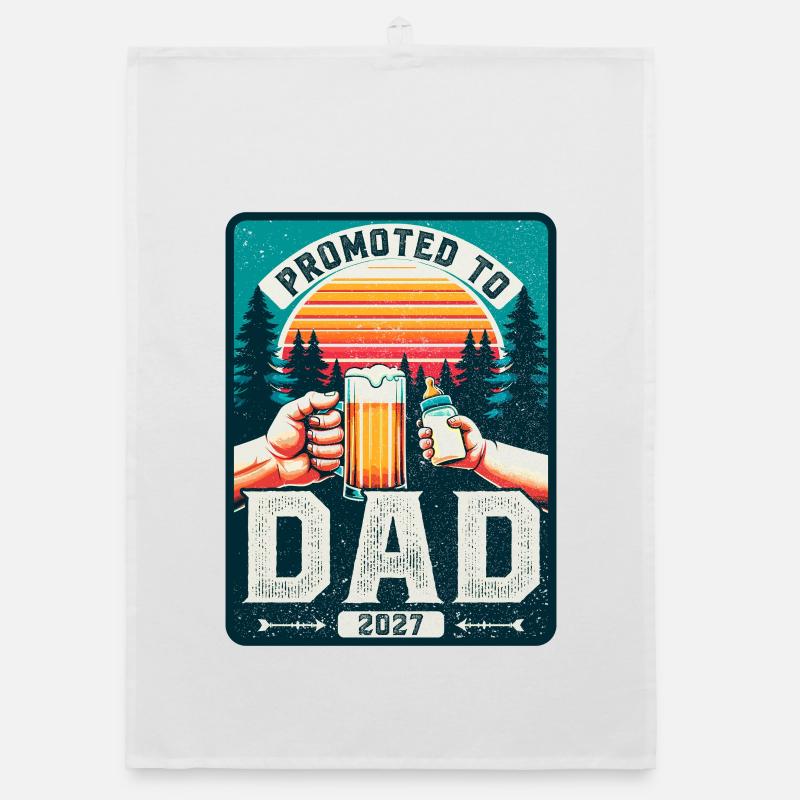 Father-to-be loading Future father 2027 Organic dish towel