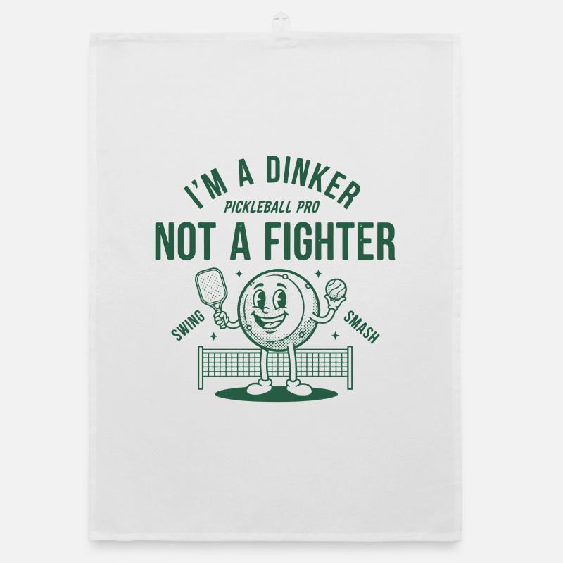 Pickleball, je suis un Dinker, pas un pro de boxe, drôle. Torchon bio