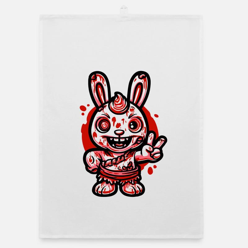 Bluthasengrinsen Organic Geschirrtuch