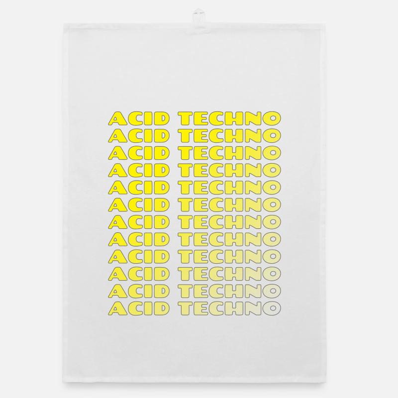 Acid Techno Repeat Neon Torchon bio