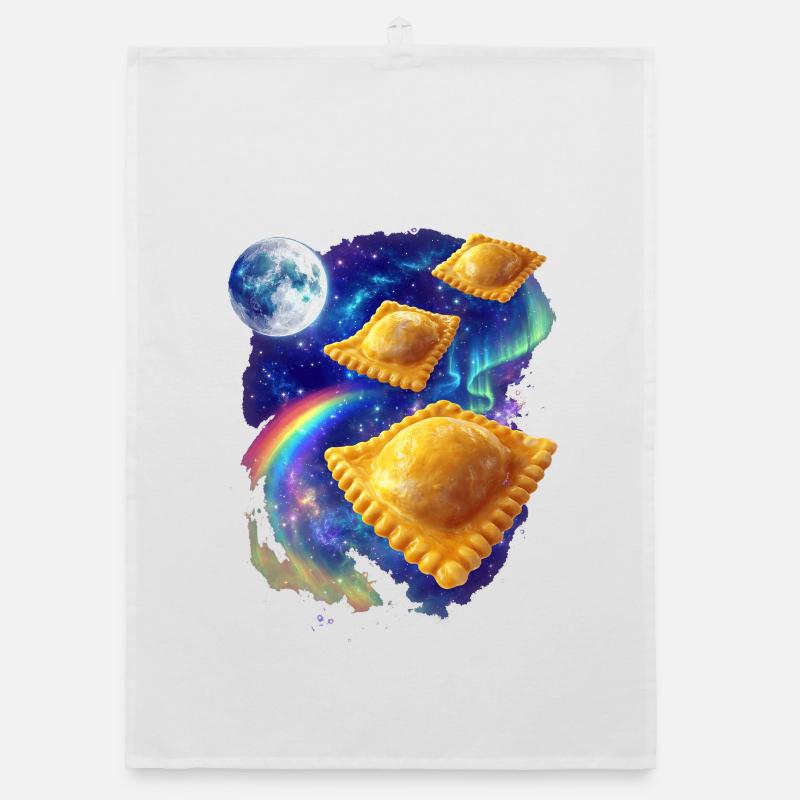 Space Ravioli Organic dish towel