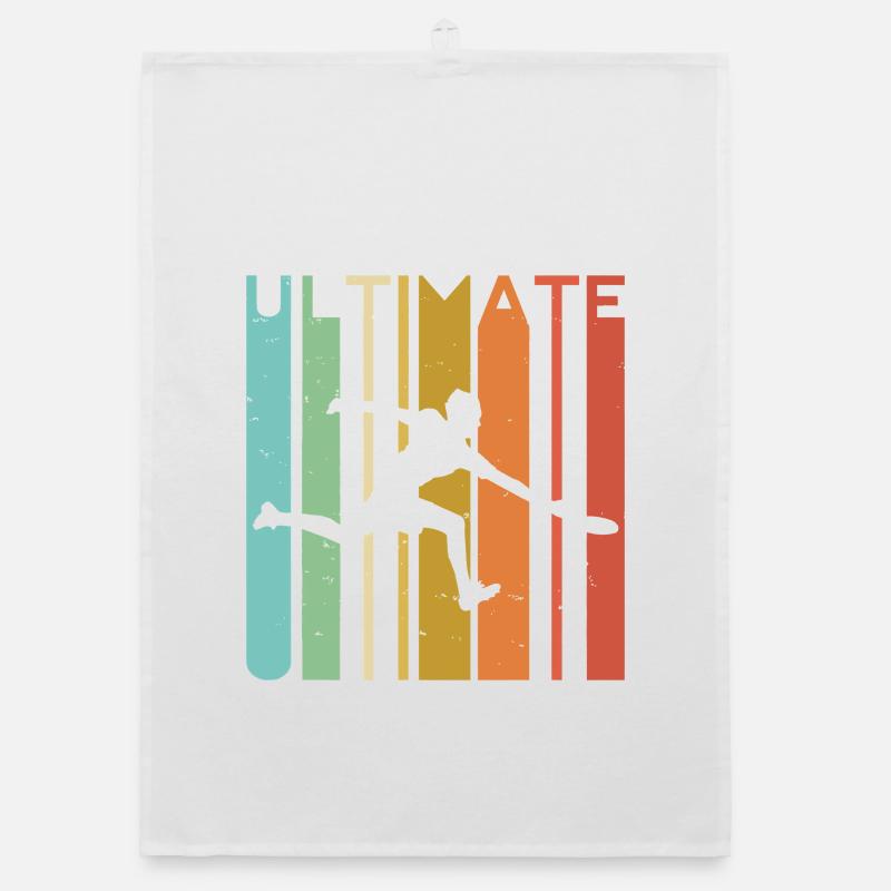 Ultimativer Regenbogen-Akrobat - Organic Geschirrtuch - Weiß